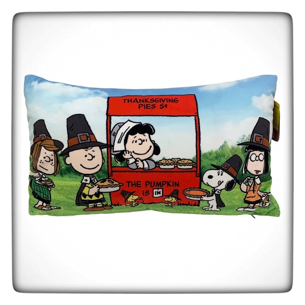 Peanuts Thanksgiving Pies Decorative Accent Pillow